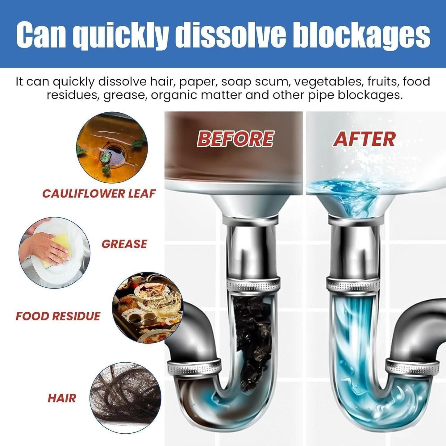 Cleaning Kitchen Pipe Dredging Agent 260gram